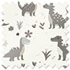 Dino Land, Fossil Grey - Motorised Roman Blind